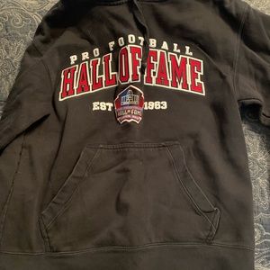 Football Hall of Fame hoodie. Black. Mens size medium.